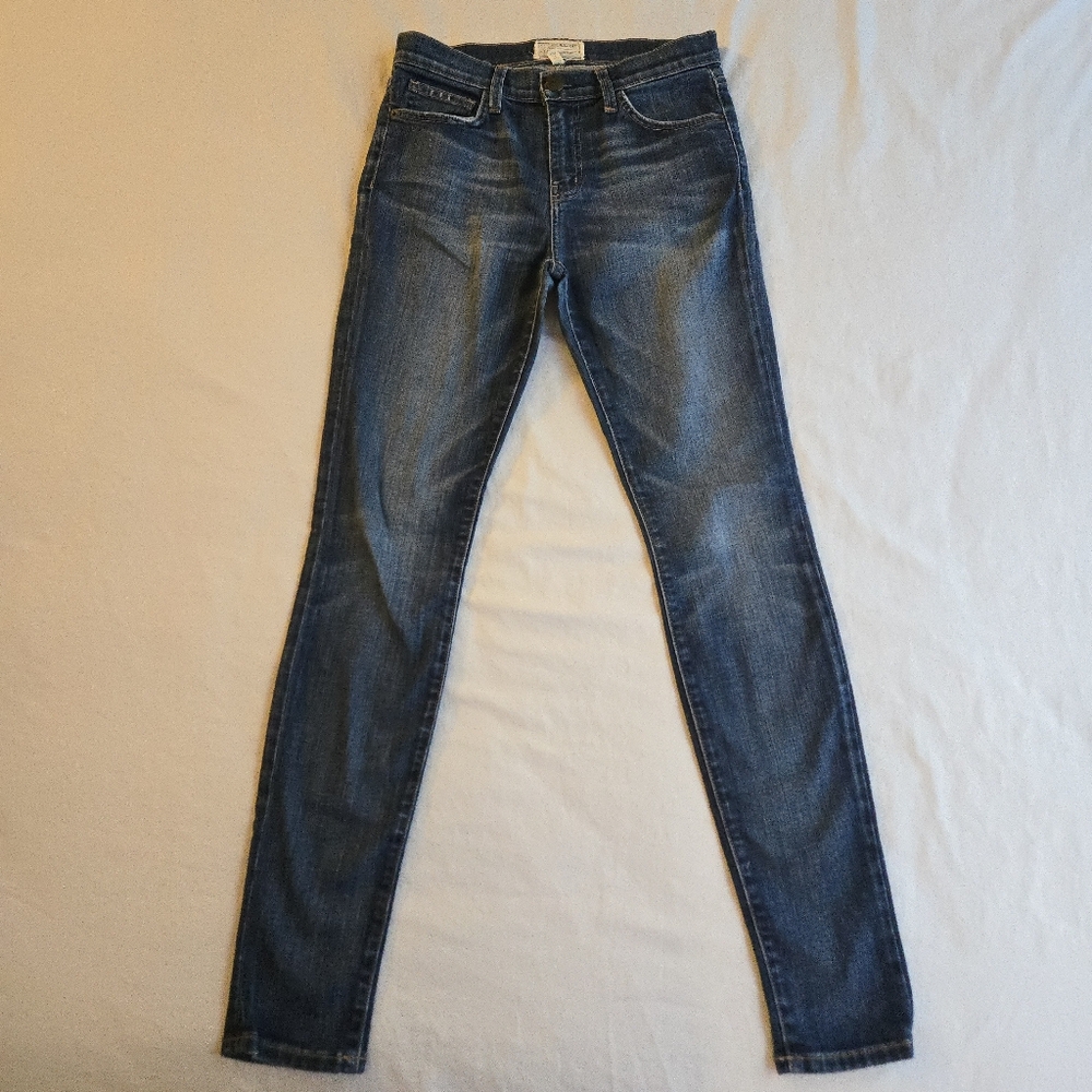 Current Elliott The High Waist Skinny Townie Sandy Classic Blue Women's Jeans
